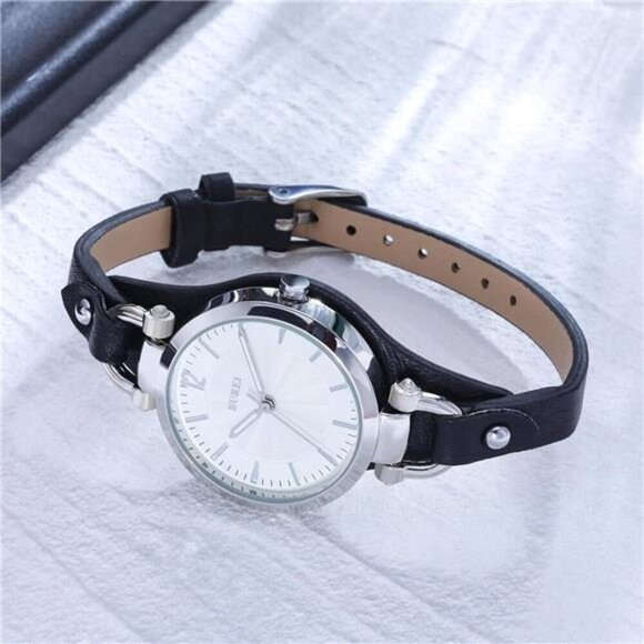 Simple Leather Strap Luxury Quartz Small Thin Relogio Feminino main image 6